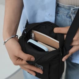 Thumbnail Túi đeo chéo nam nữ BAMA New Basic Shoulder Bag NB202 chống nước nhiều ngăn, túi mini vải canvas thời trang 4