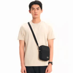 Thumbnail Túi đeo chéo nam nữ BAMA New Basic Shoulder Bag NB205 chống nước nhiều ngăn, túi mini vải canvas thời trang 4