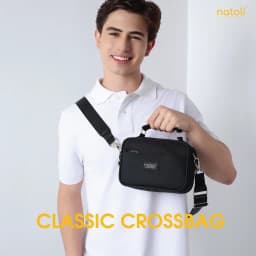 Thumbnail Túi đeo chéo nam thương hiệu Natoli nhiều ngăn chống nước cao cấp BST CLASSIC CROSSBAG T8 2