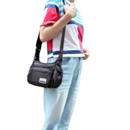 Thumbnail Túi đeo chéo nhiều ngăn TROY SLAY BAG chất vải dù trượt nước, size 21 cm 1
