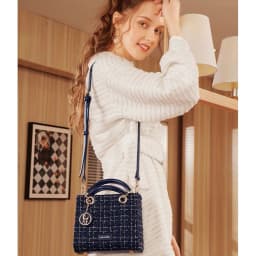 Thumbnail Túi Đeo Chéo Nữ Đi Tiệc Đi Làm Nhỏ Xinh Mini Sang Trọng Just Star ViAnh Store 172524 Phối Vải Dạ 3