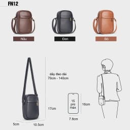 Thumbnail Túi đeo chéo nữ đựng điện thoại thời trang FADODA FN12 2