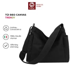 Thumbnail Túi Đeo Chéo Unisex Vải Canvas Phong Cách Hàn Quốc HARAS - HR301 1