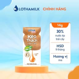 Thumbnail Túi Kẹo Thạch Trái Cây Lothamilk 140g (10 Gói x 14g) - Ngon, Dai Giòn, Tốt Cho Sức Khỏe 3