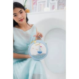 Thumbnail Túi phom tròn đẹp dễ thương cute Just Star thuyền và biển ViAnh Store 171277 2