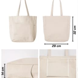 Thumbnail Túi Tote Canvas GINKO Unisex Có Dây Kéo Khóa ( túi con) Phong Cách Hàn Quốc In Hình Snoopy- HM102 1
