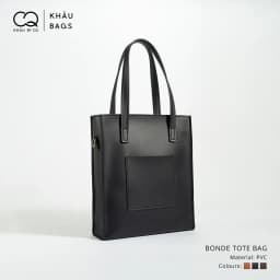 Thumbnail Túi Tote da KHÂU BY CQ đeo chéo Bonde đựng vừa A4, Laptop 3