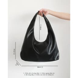 Thumbnail Túi tote da MIDORI đeo vai, có thể đựng vừa Laptop 14inch KHÂU BY CQ 3
