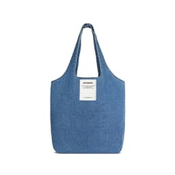 Thumbnail Túi Tote Jean DAPPERANDMORE Embroidered Denim Tote - Chất Denim Dày Dặn Thêu Chữ Sắc Nét - D&M Urban 2