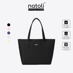 Thumbnail Túi tote nữ thương hiệu NATOLI chất vải canvas nhiều ngăn chống nước tốt - BST Elegant Chicbag T4 1