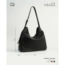 Thumbnail Túi Tote OHARA da mềm có thể đeo chéo đa dung - Phong cách tối giản,đựng vừa Laptop 14 inch KHÂU BY CQ 4