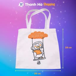 Thumbnail Túi Tote Tủ sách Gia Đình Nhỏ 29x28 cm - đơn giản, tiện lợi và phong cách 3