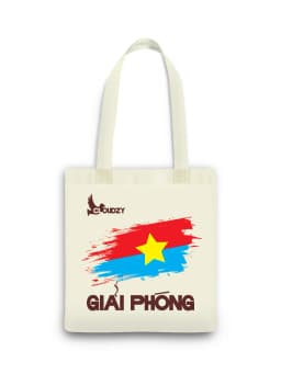 Thumbnail Túi Tote vải Canvas nữ nam dày dặn in hình Giải Phóng Miền Nam 30/4 Cloudzy 4