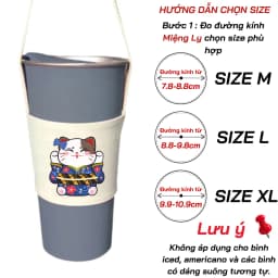 Thumbnail Túi treo ly, cốc (Cup Holder) Ginko Canvas in hình gấu teddy ( nhiều mẫu) 2