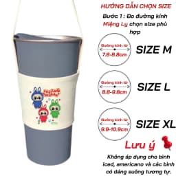 Thumbnail Túi treo ly cốc (cup holder) Ginko Canvas in hình LABUBU ( nhiều size) 1