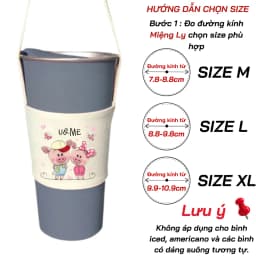 Thumbnail Túi treo ly, cốc (Cup Holder) Ginko Canvas in hình cute ( nhiều mẫu) 2