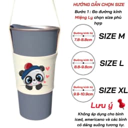 Thumbnail Túi treo ly, cốc (Cup Holder) Ginko Canvas in hình cute ( nhiều mẫu) 3