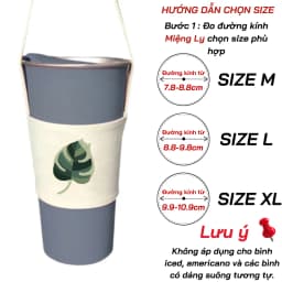 Thumbnail Túi treo ly, cốc (Cup Holder) Ginko Canvas in hình cute ( nhiều mẫu) 4