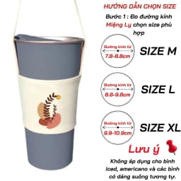 Thumbnail Túi treo ly quà tặng KH Thân Thiết ( chọn size nhắn shop) 1
