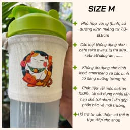Thumbnail Túi treo ly quà tặng KH Thân Thiết ( chọn size nhắn shop) 2