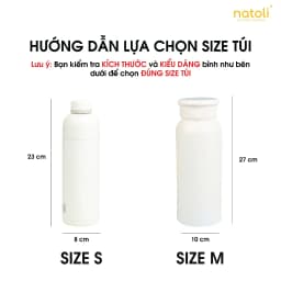 Thumbnail Túi đựng bình giữ nhiêt NATOLI, chất vải dày dặn có quai xách đựng ly cốc, bình nước cao cấp BST Sturdy Bottle Pouch T29 2