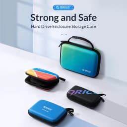 Thumbnail Túi đựng đĩa cứng màu ORICO 2.5 / 3.5 inch Chống nước chống sốc cho ổ cứng gắn ngoài di động Bộ sạc cáp USB Tai nghe Túi lưu trữ đa chức năng (HX) 2