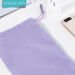 Thumbnail Túi Vải KUULAA Đựng Sạc Dự Phòng Và Cáp USB Chống Thấm Nước Cho iPhone Samsung Xiaomi Huawei 1