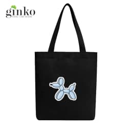 Thumbnail Túi Vải Tote Ginko Có Dây Kéo Khóa Phong Cách ulzzang Hàn Quốc In Hình Puppy Baloon B20 2