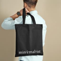Thumbnail Túi Vải Tote Ginko có dây kéo khóa ( túi con) phong cách ulzzang Hàn Quốc in hình Minimalist B14-M96 2