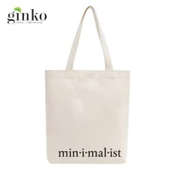 Thumbnail Túi Vải Tote Ginko có dây kéo khóa ( túi con) phong cách ulzzang Hàn Quốc in hình Minimalist B14-M96 4