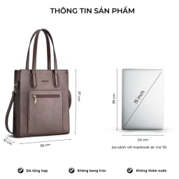 Thumbnail Túi xách công sở nữ Selene Bag đựng laptop 15.6in VACHINO-TX010 4