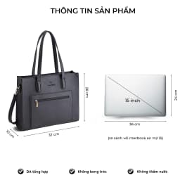 Thumbnail Túi xách công sở Selene Bag đựng laptop 15.6in VACHINO-TX011 3