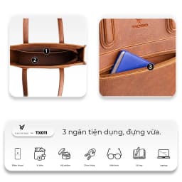 Thumbnail Túi xách công sở Selene Bag đựng laptop 15.6in VACHINO-TX011 4