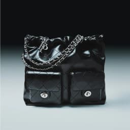 Thumbnail Túi xách Floralpunk Brooklyn Pocket Shopper - Black - Chất liệu da PU cao cấp 4