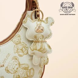 Thumbnail Túi xách GUOO BEAR chính hãng - GU8023 đeo vai kèm charm gấu xinh xắn 4
