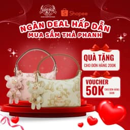 Thumbnail Túi xách GUOO BEAR chính hãng - GU1078 đeo vai kèm charm gấu xinh xắn 1
