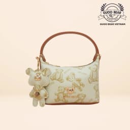 Thumbnail Túi xách GUOO BEAR chính hãng - GU1078 đeo vai kèm charm gấu xinh xắn 2