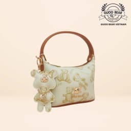 Thumbnail Túi xách GUOO BEAR chính hãng - GU1078 đeo vai kèm charm gấu xinh xắn 3