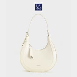 Thumbnail Túi Xách Hobo Dập Nổi Line Embossed White Sz 23 HAPAS - TDV240369 1