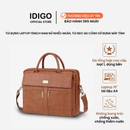 Thumbnail Túi xách Laptop nam nữ 15" ngăn kéo trước thanh lịch IDIGO MB2-6010-00 1