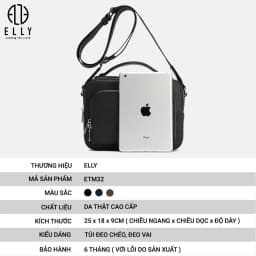 Thumbnail TÚI XÁCH NAM CAO CẤP DA THẬT ELLY – ETM32 1
