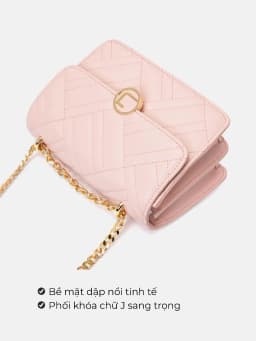 Thumbnail Túi Xách Nhỏ Nữ Thời Trang JUNO Chần Bông Nắp Gập TXN296 2