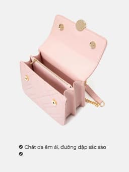 Thumbnail Túi Xách Nhỏ Nữ Thời Trang JUNO Chần Bông Nắp Gập TXN296 3