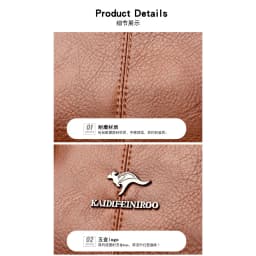 Thumbnail Túi xách nữ công sở đẹp cao cấp Hàn Quốc đeo vai đeo chéo Kaidifeiniroo KF50 (9660) 3