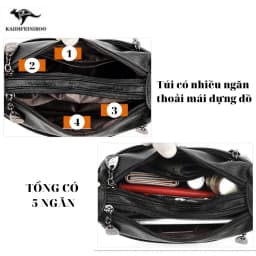 Thumbnail Túi xách nữ công sở đẹp thời trang cao cấp Hàn Quốc KAIDIFEINIROO KF23 (8003) Đủ 2 Dây. 3