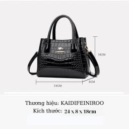 Thumbnail Túi xách nữ công sở Hàn Quốc đẹp cao cấp đeo chéo 2025 Kaidifeiniroo KF45 (8089) Size 24cm 2