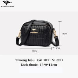Thumbnail Túi xách nữ công sở mini đẹp Hàn Quốc thời trang cao cấp KAIDIFEINIROO KF33 (8042) Size 18cm 2