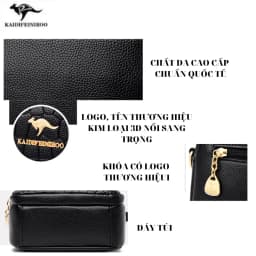 Thumbnail Túi xách nữ công sở mini đẹp Hàn Quốc thời trang cao cấp KAIDIFEINIROO KF33 (8042) Size 18cm 3