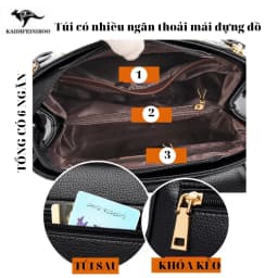 Thumbnail Túi xách nữ công sở thời trang cao cấp đẹp Hàn Quốc KAIDIFEINIROO KF09 (5887) Size 23cmj 3