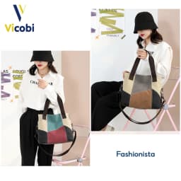 Thumbnail Túi xách nữ công sở vải Canvas dày dặn Gadot Vicobi CV3 3
